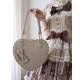 Sheep Puff Chocolate Pattern Heart Shaped Bag(Limited Reservation/3 Colours/Full Payment Without Shipping)